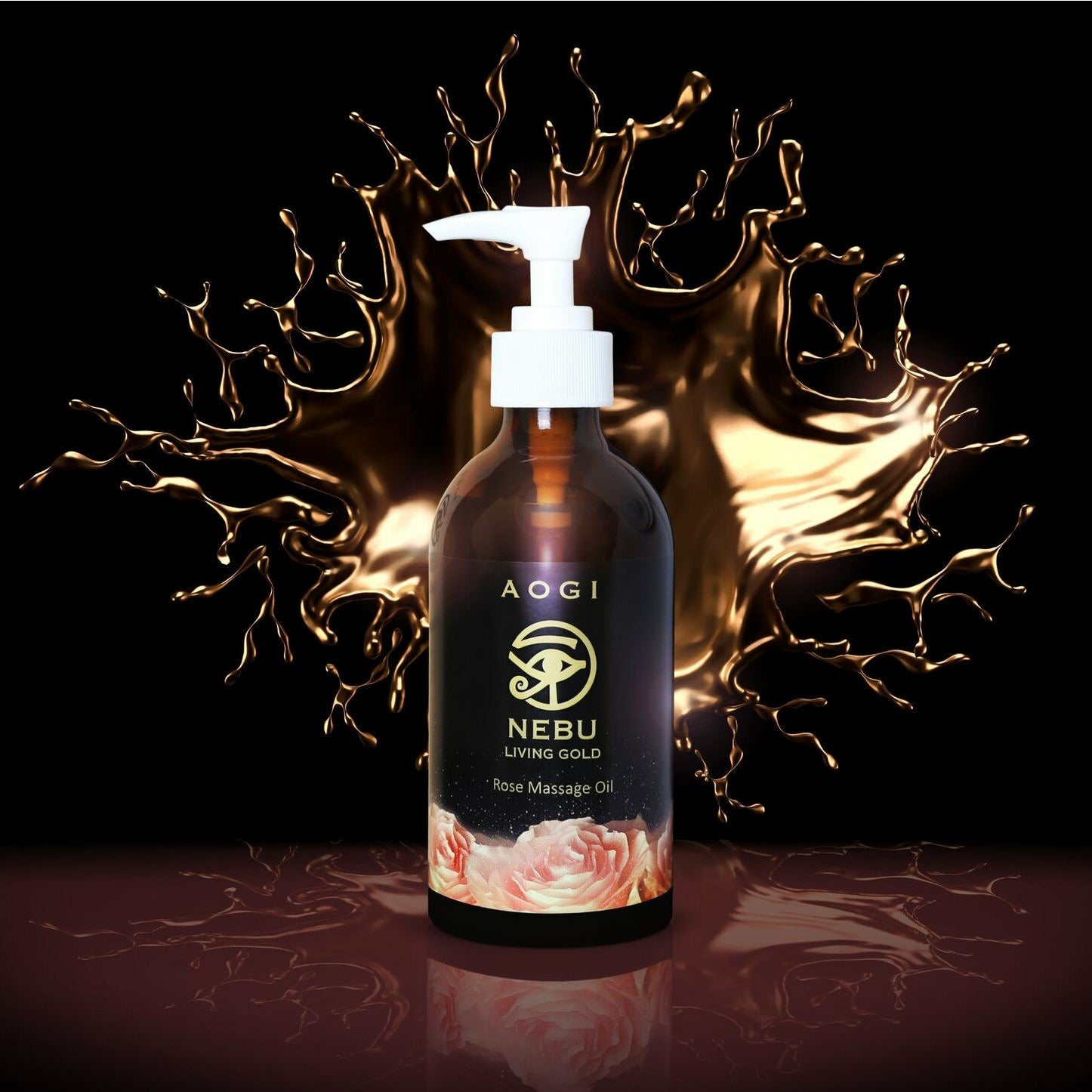 Rose Massage Oil (250ml) - Nebu Living Gold