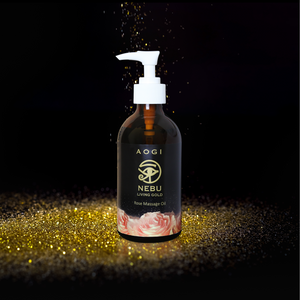 
            
                Load image into Gallery viewer, Rose Massage Oil (250ml) - Nebu Living Gold
            
        